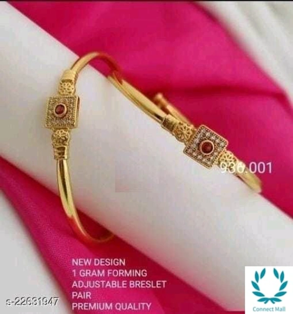 ALLURE New Design Adjustable 1Gram Gold Plated High Standard Fancy Bangles For Women Bracelet & Bangles For Women - Adjustable, Gold Plated, Bangle Style